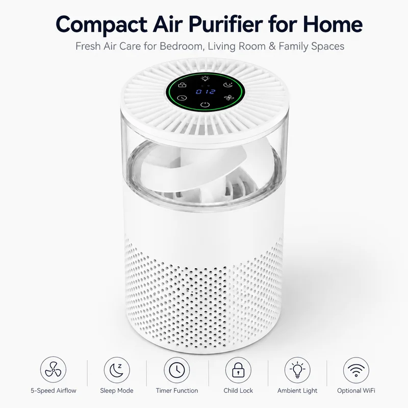 Compact Cylinder HEPA Air Purifier product image 2